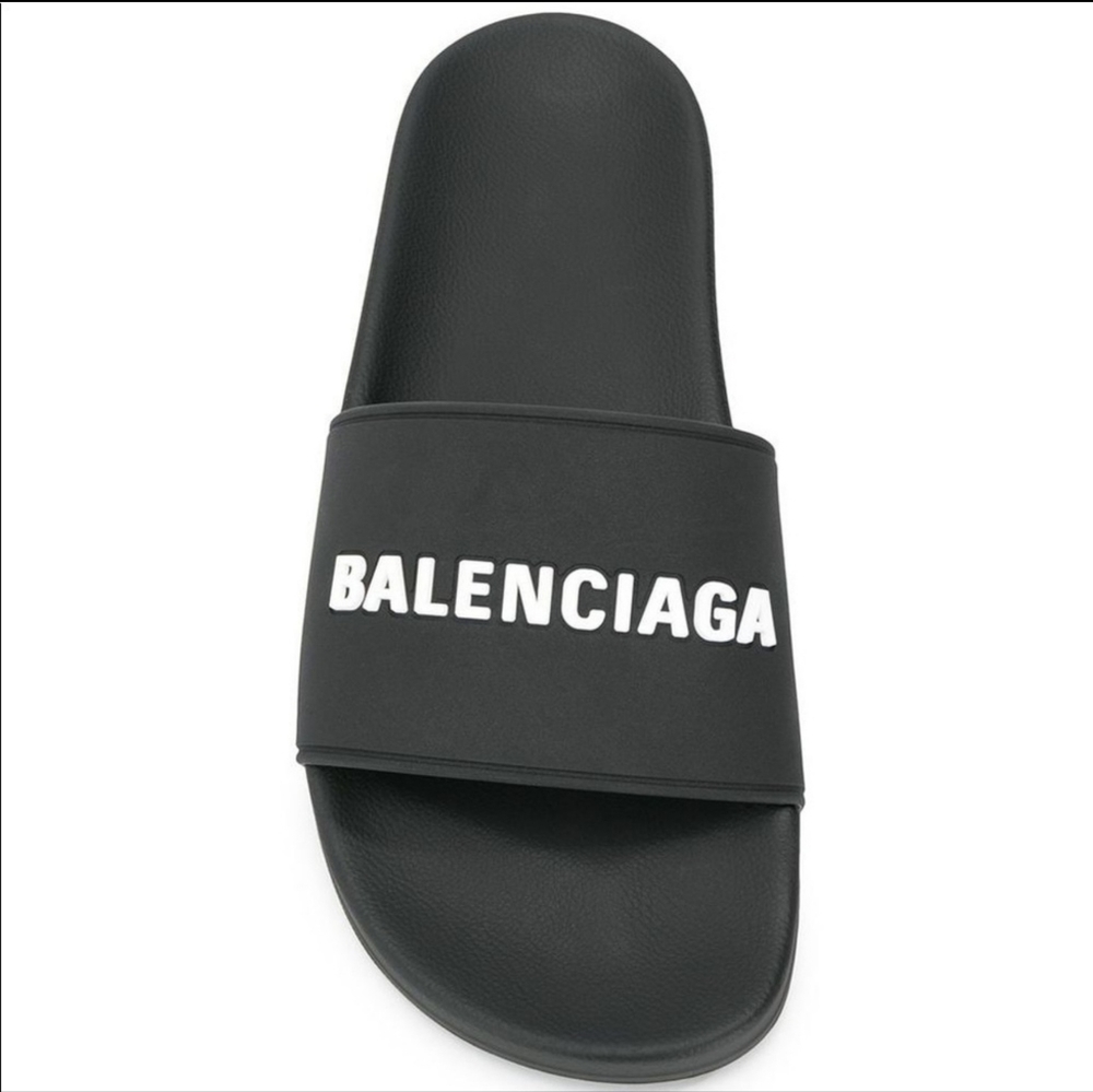 Balenciaga Pool Slides Black Size 38